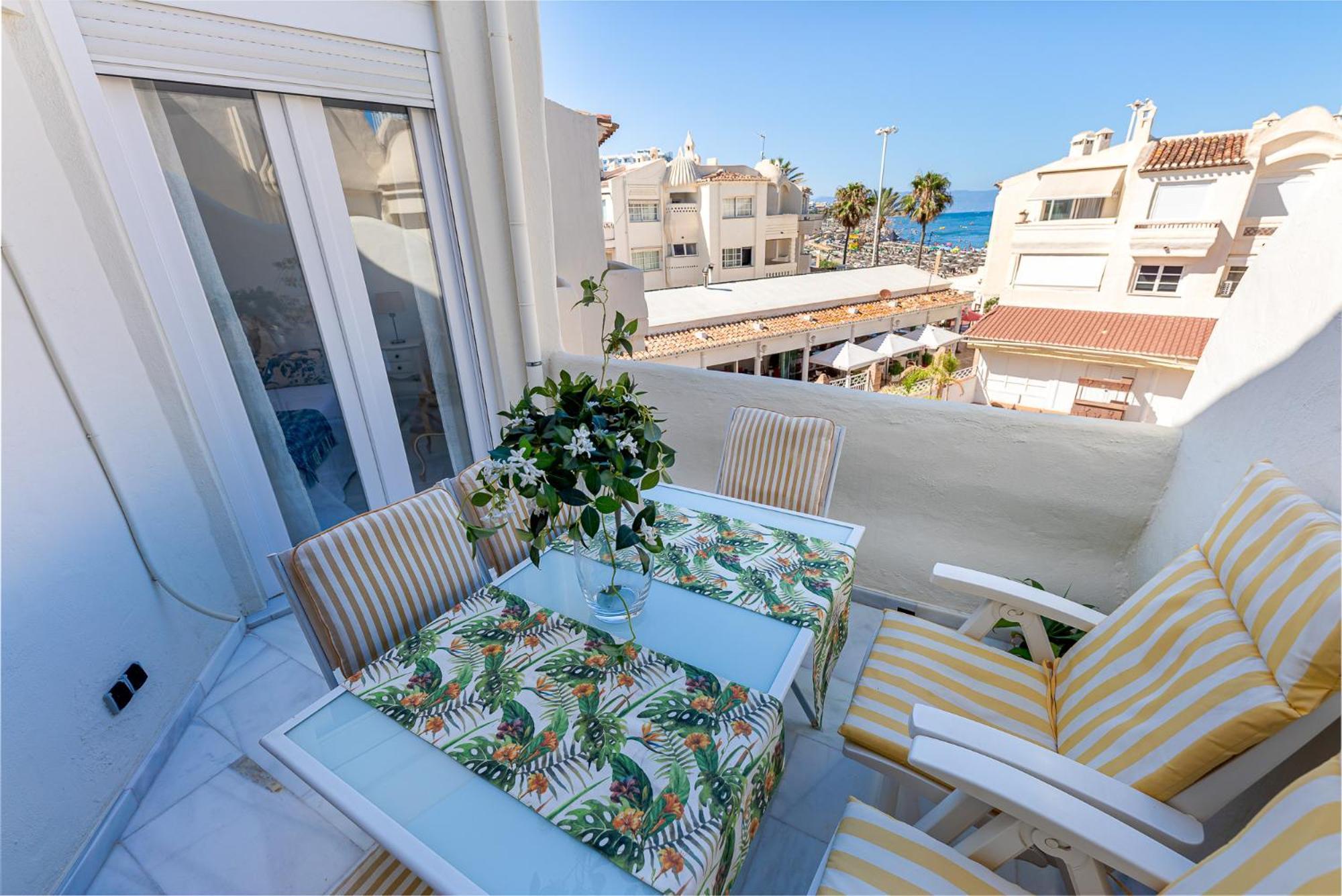 Apartamento Puerto Marina Sea View - 1 Minuto De La Playa Vista Al Mar *